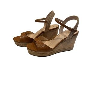 Jessica Simpson Tan Wedge Sandals